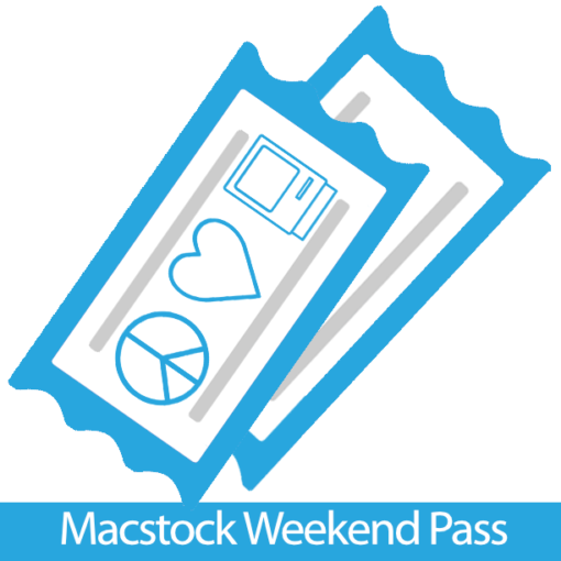 Macstock Weekend Pass - Two Tickets with Macstock Logo