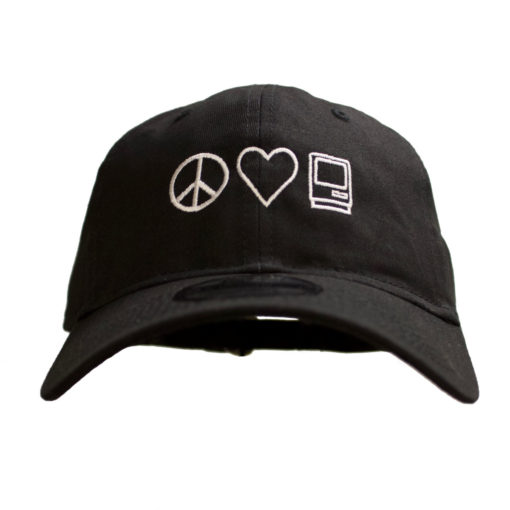 Macstock Hat - Peace Love Mac logo on front