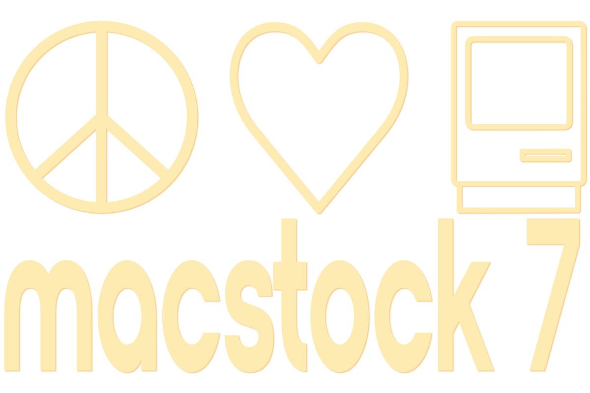 Macstock Logo - Peace sign, Heart, Classic Macintosh