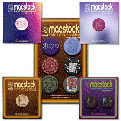 T-Shirt Time Machine Button Collection - Complete Collection!