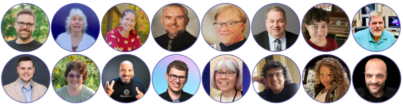 Two rows of profile pictures for Macstock speakers. For full description and names please visit our Speaker page.