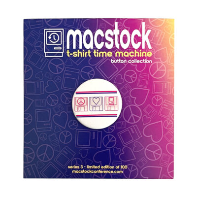 T-Shirt Time Machine Button Collection - Macstock 9