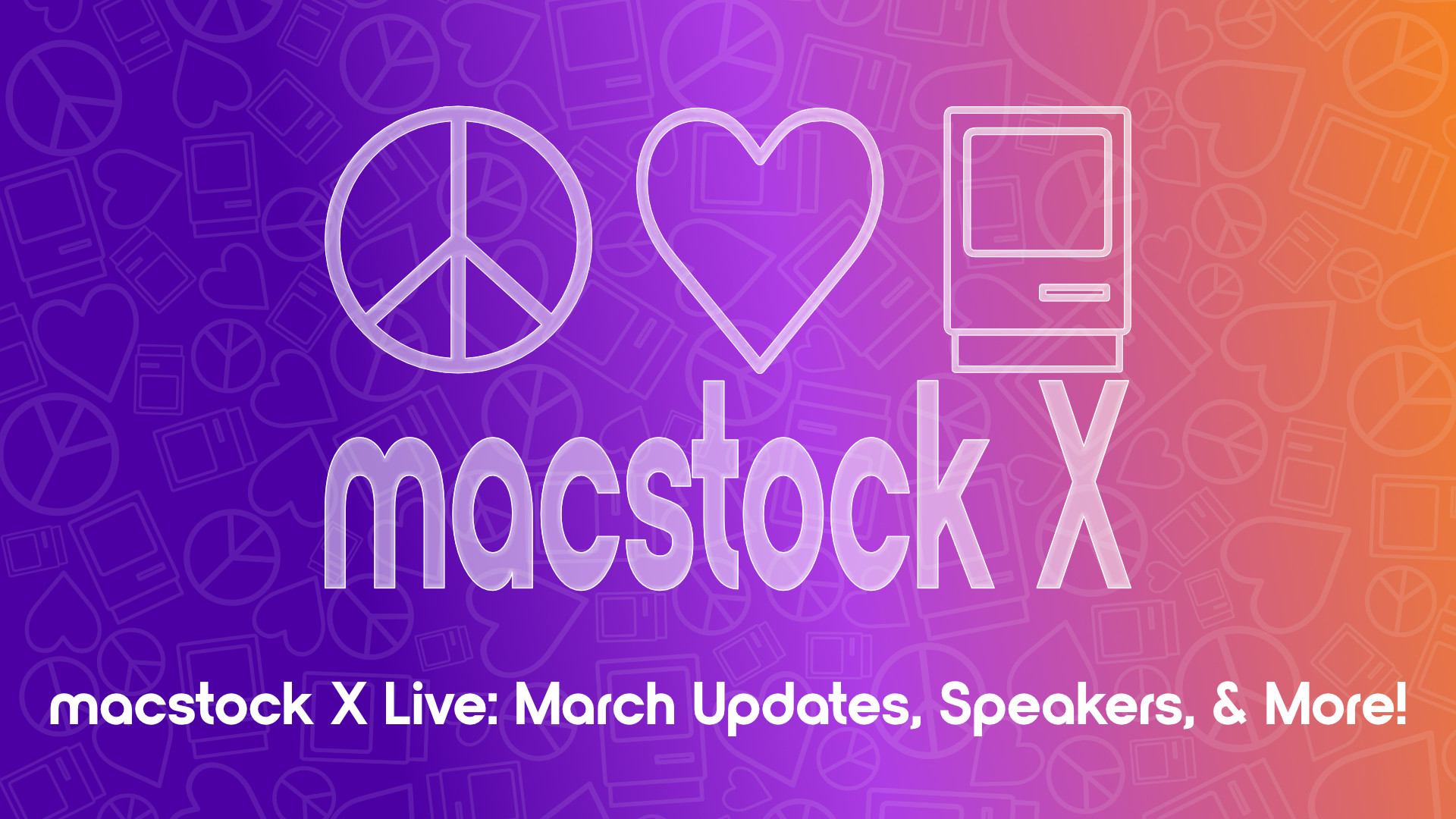 Live Stream Thumbnail reads Macstock 10 Live: March Updates, Speakers, and More