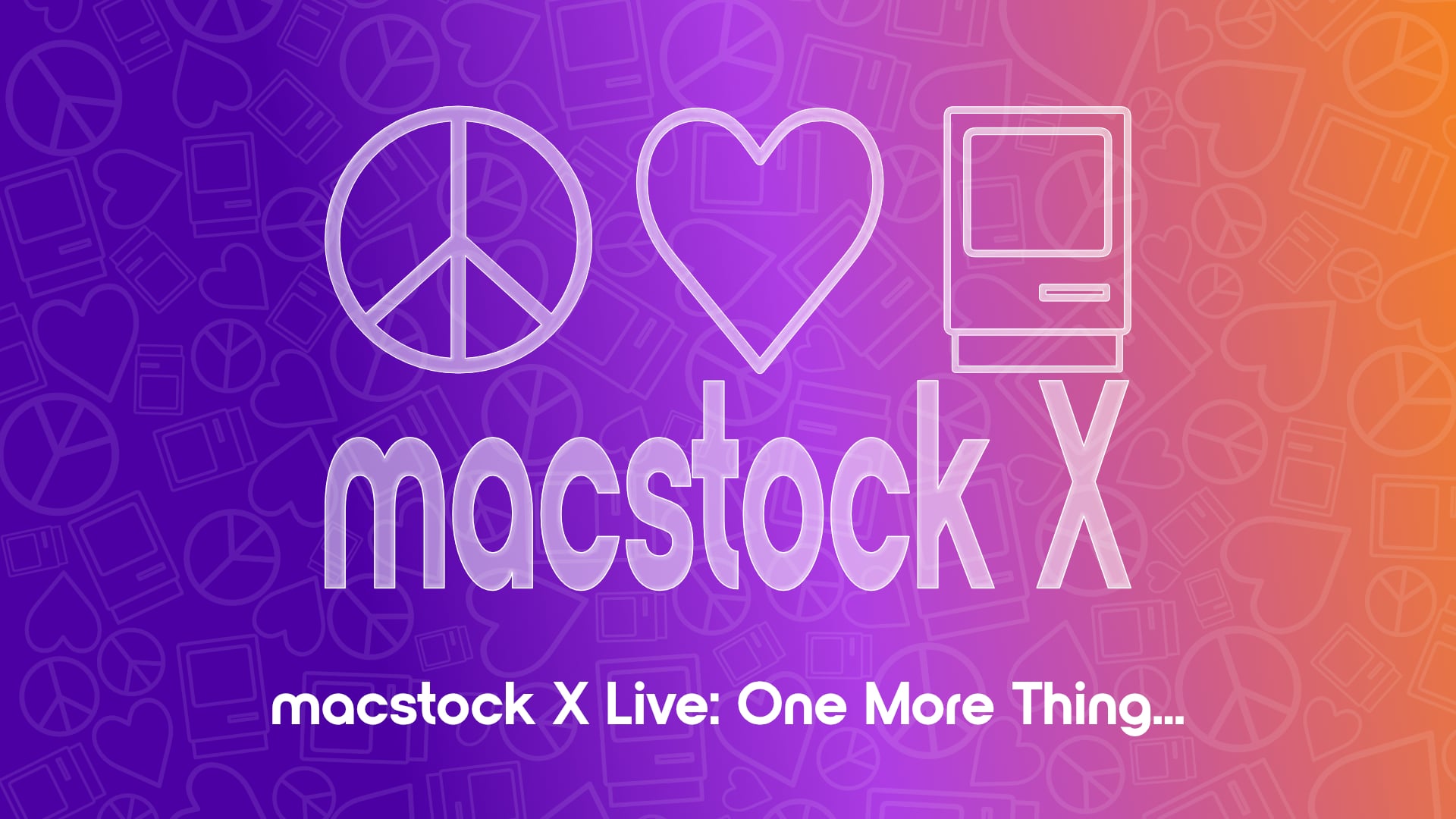 Live Stream Thumbnail reads Macstock 10 Live: One More Thing