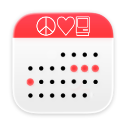 Stylized calendar image representing the month of July 2026 with Macstock logo at the top and red dots marking the days of Macstock Weekend