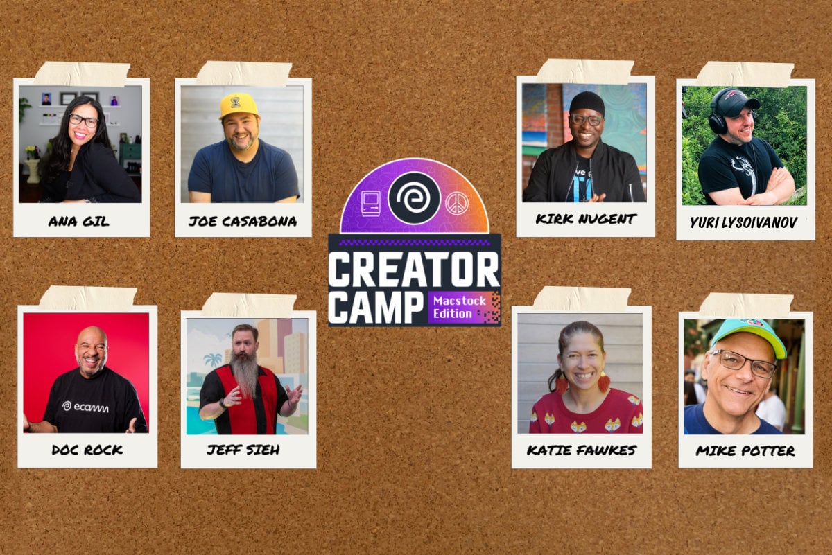 Creator Camp Speaker List and Their Photos including: Joe Casabona Jeff Sieh Kirk Nugent ana gil Yuri Lysoivanov Doc Rock Katie Fawkes Mike Potter